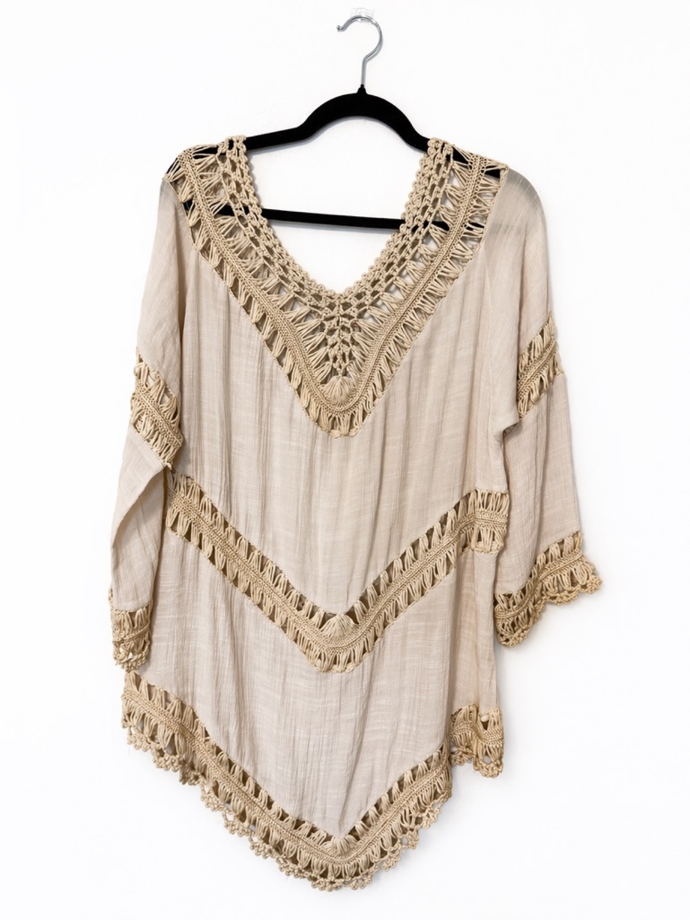SHEIN Boho Crochet Swim Cover Up